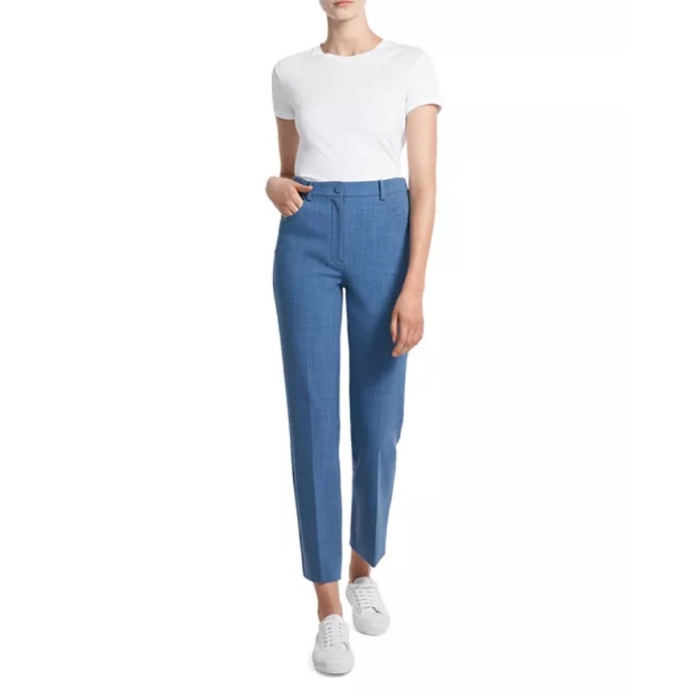 Theory Women's Denim Portland Chambray Casual
Straight Leg Trouser Pants Size 4